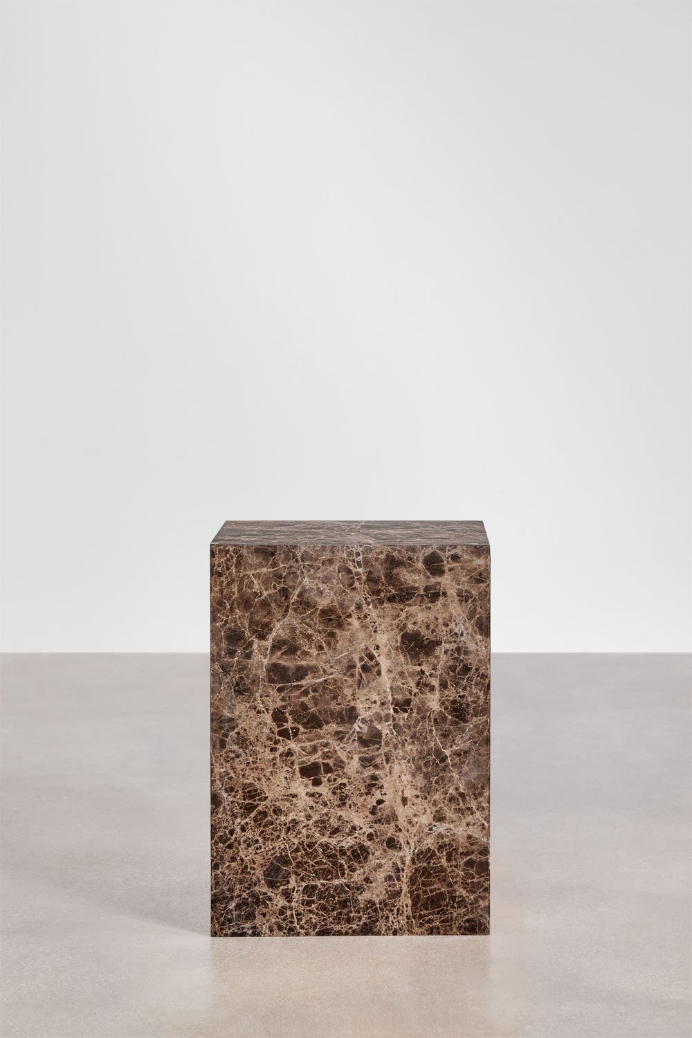 Mesa auxiliar cuadrada 35x35 cm en piedra natural Aluret, imagen de galer&iacute;a 4