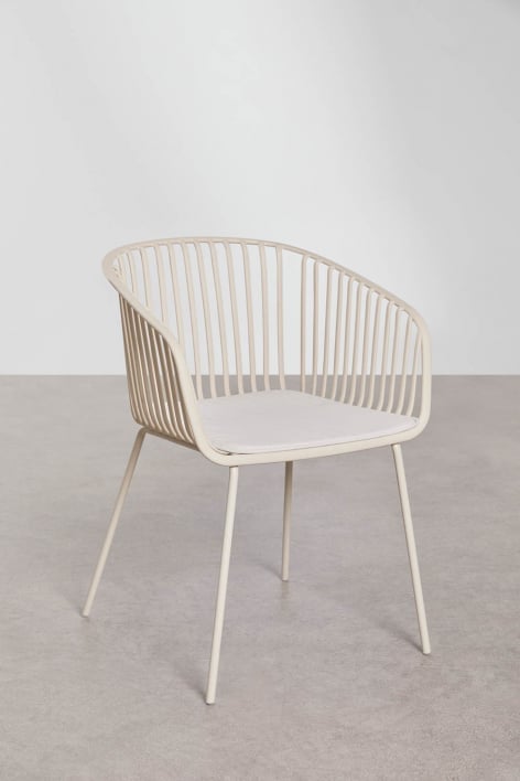 Pack de 2 sillas de comedor con reposabrazos en polipropileno Aradina