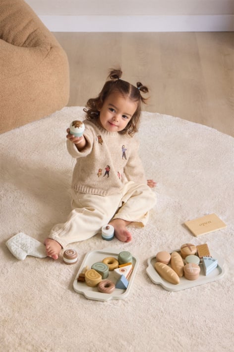 Set de accesorios para panadería en madera Leda Kids