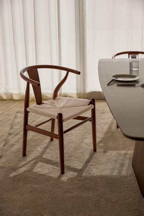 Silla de comedor en madera de olmo Uish Edition