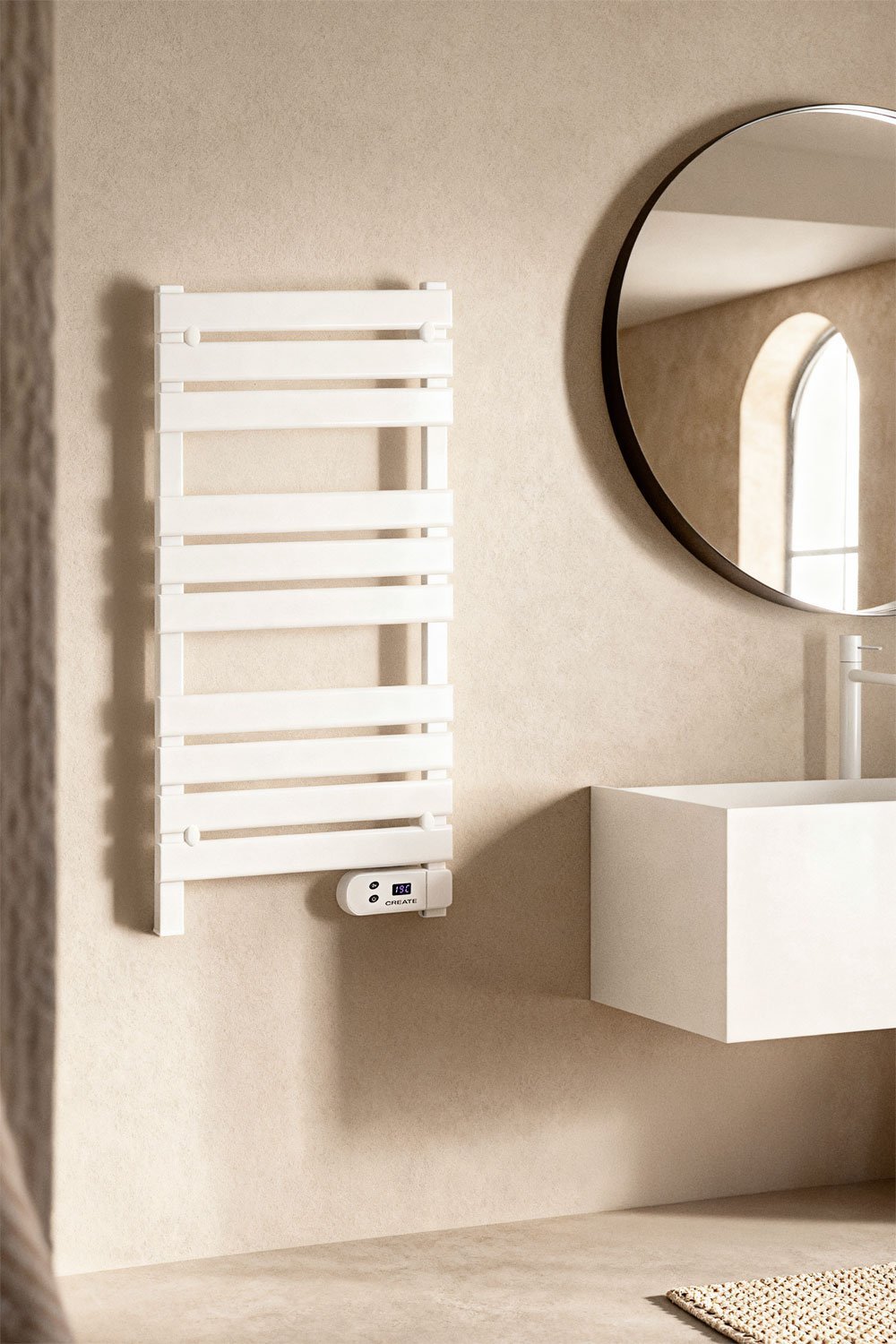 CREATE - WARM TOWEL - Toallero eléctrico de suelo o pared 500W, imagen de galer&iacute;a 1