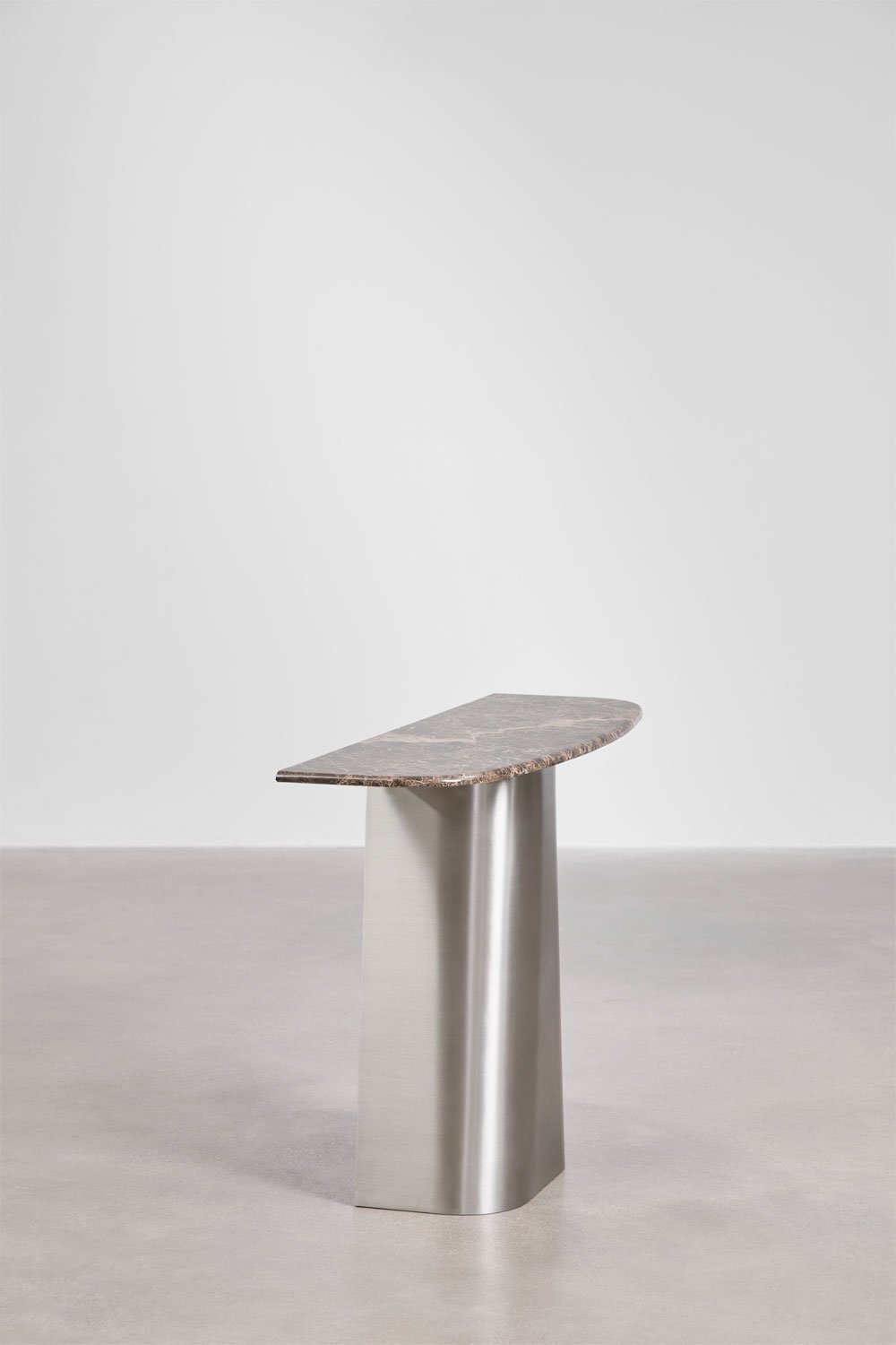 Consola recibidor 120x40 cm en piedra natural y acero inoxidable Moreila, imagen de galería 5