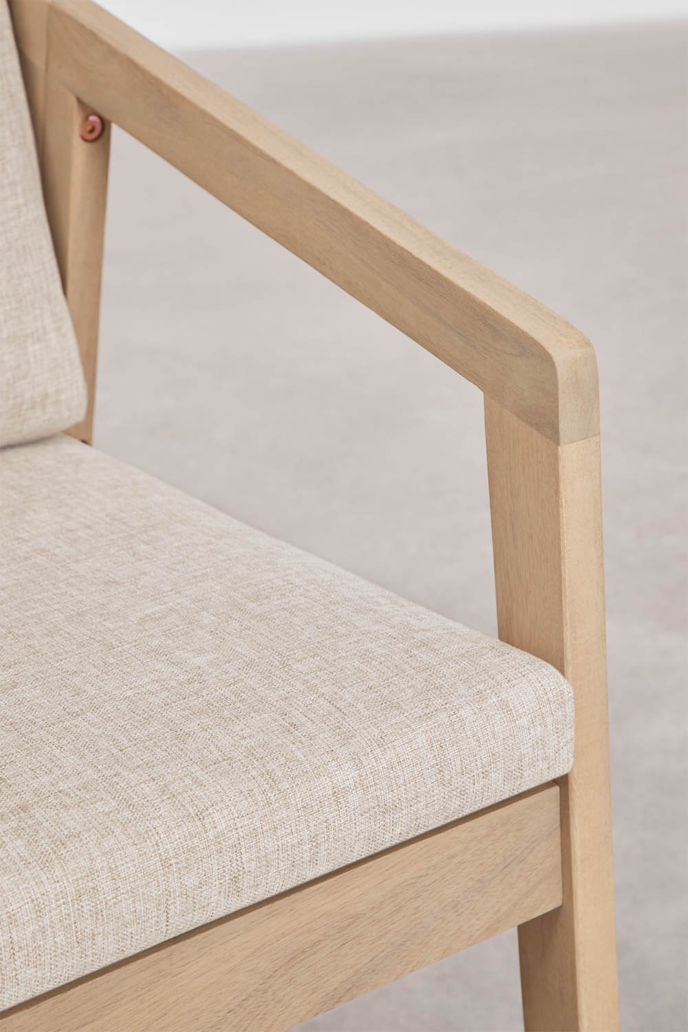 Silla de jardín en madera de acacia y cuerda trenzada Kaela, imagen de galer&iacute;a 7