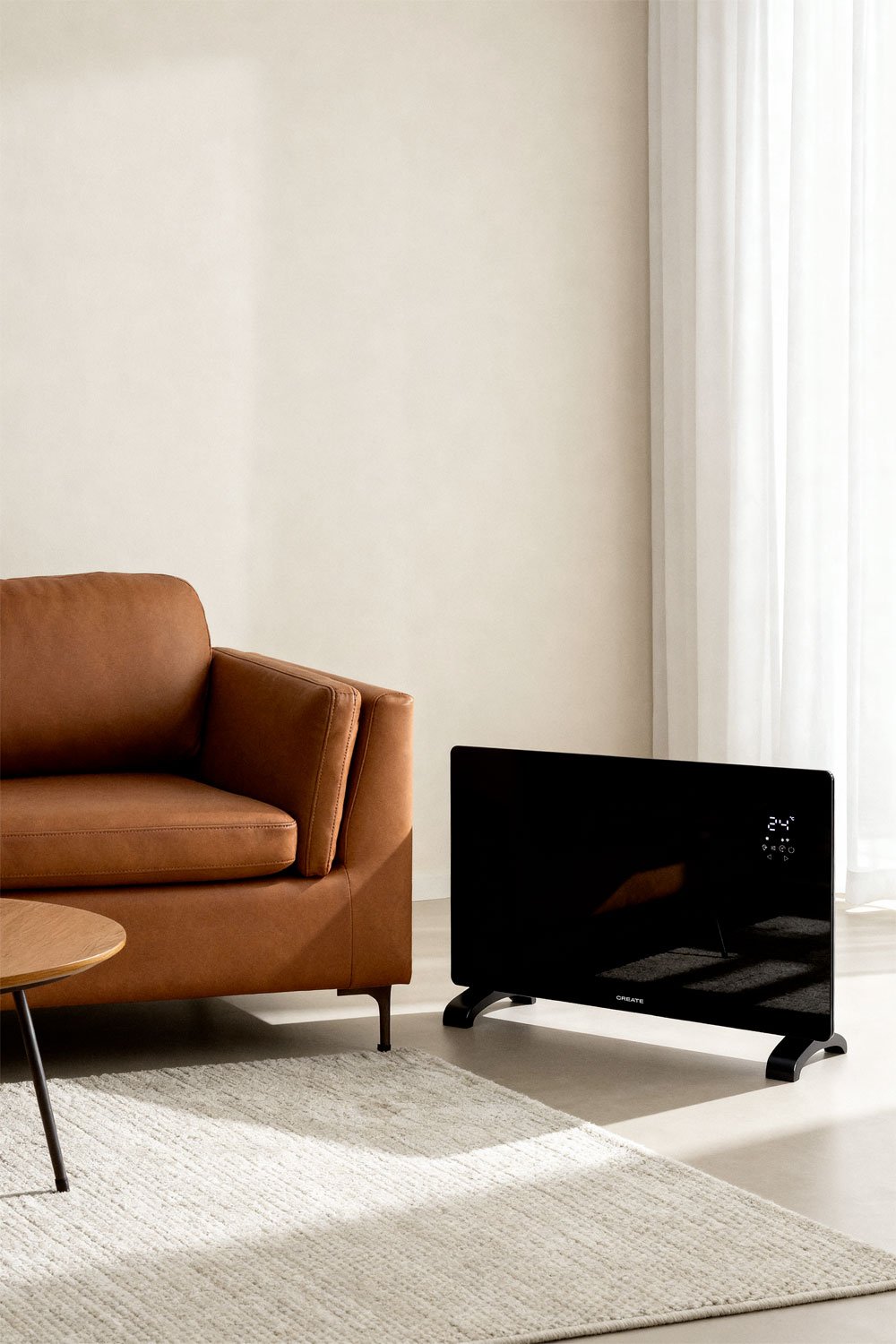 CREATE - WARM CRYSTAL 2000W - Convector Eléctrico de Cristal con WiFi, imagen de galería 1