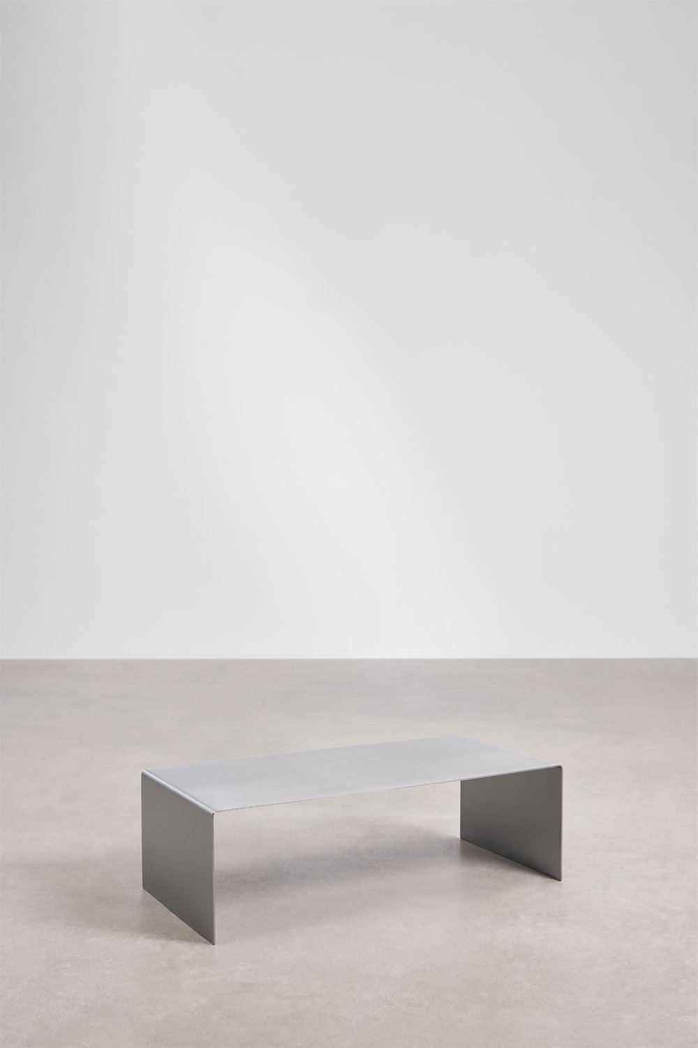 Mesa de centro rectangular 110x55 cm en acero inoxidable Rinno, imagen de galería 3