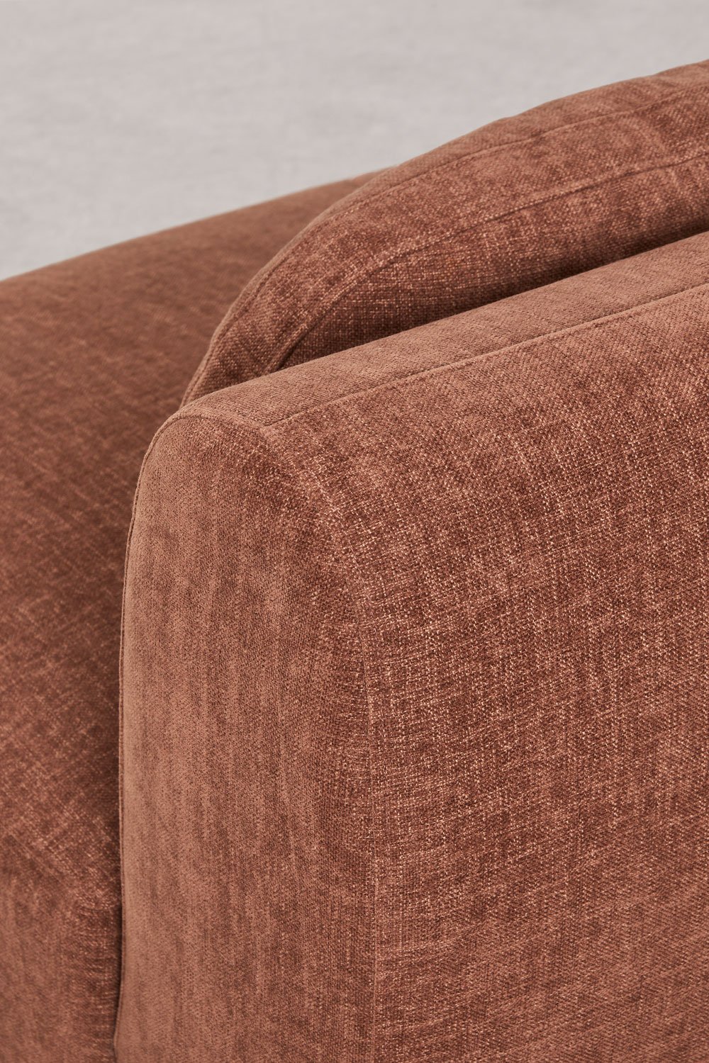 Módulo central para sofá modular en chenilla Coquette, imagen de galería 5