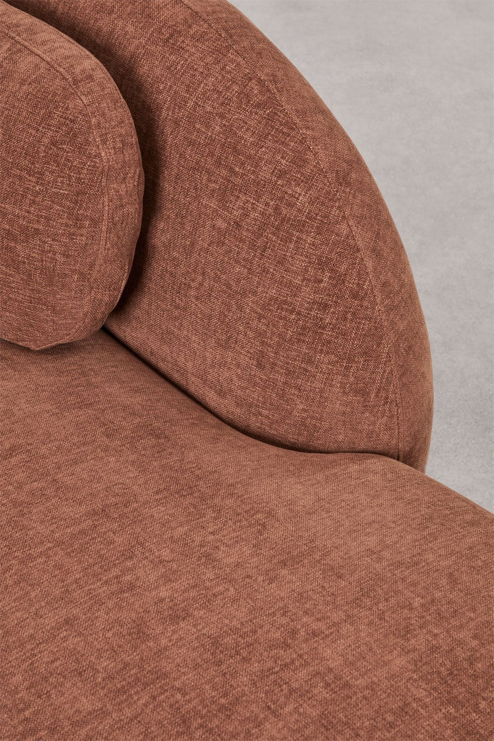 Módulo diván derecho para sofá modular en chenilla Coquette, imagen de galería 5