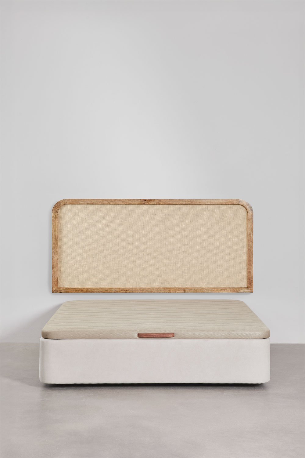 Cabecero en madera de mango, MDF y yute Abrams, imagen de galer&iacute;a 7