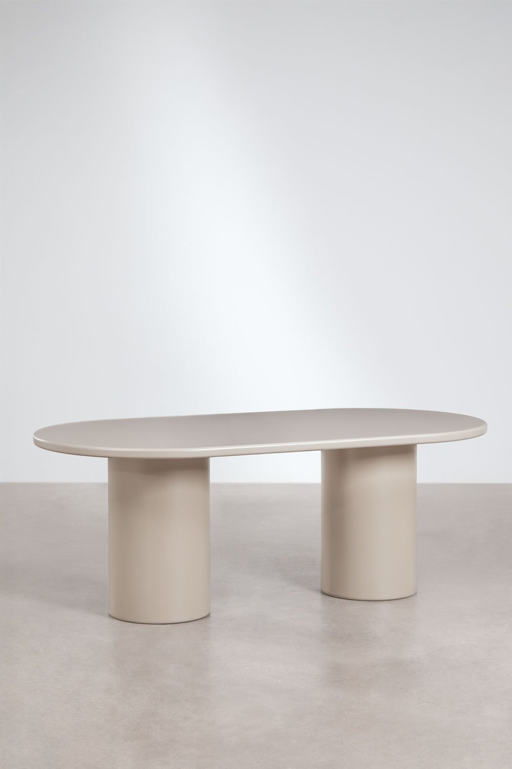 Mesa de comedor ovalada 200x100 cm en MDF Rodeo, imagen de galería 3