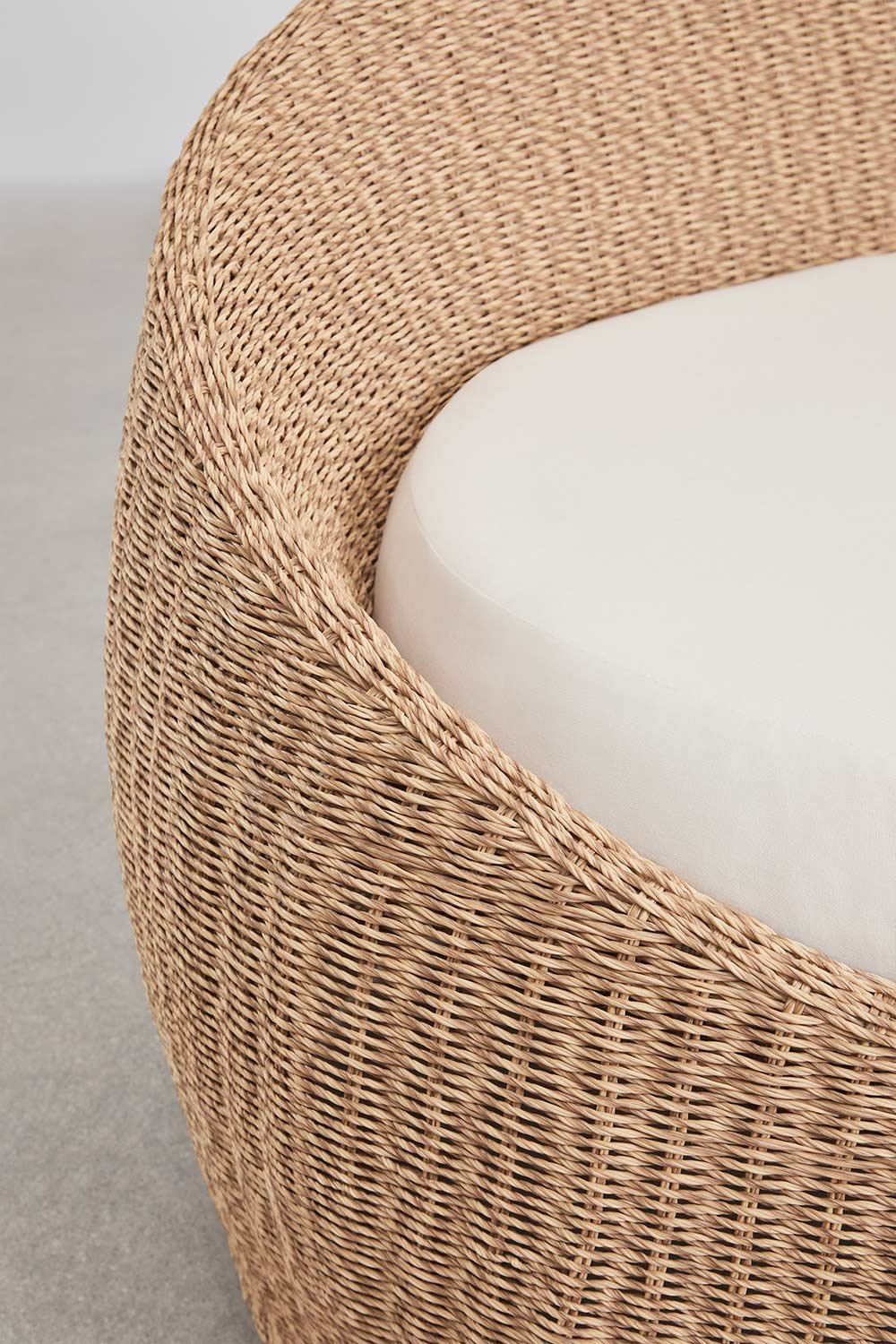 Sofá de jardín de 3 plazas en ratán Clarnyx, imagen de galer&iacute;a 8