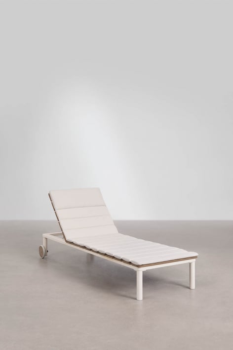 Tumbona reclinable en madera de acacia Sirka