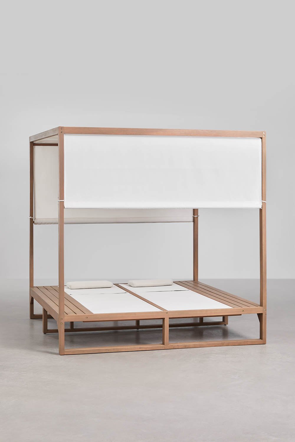 Cama balinesa reclinable en madera de eucalipto Dune , imagen de galer&iacute;a 2