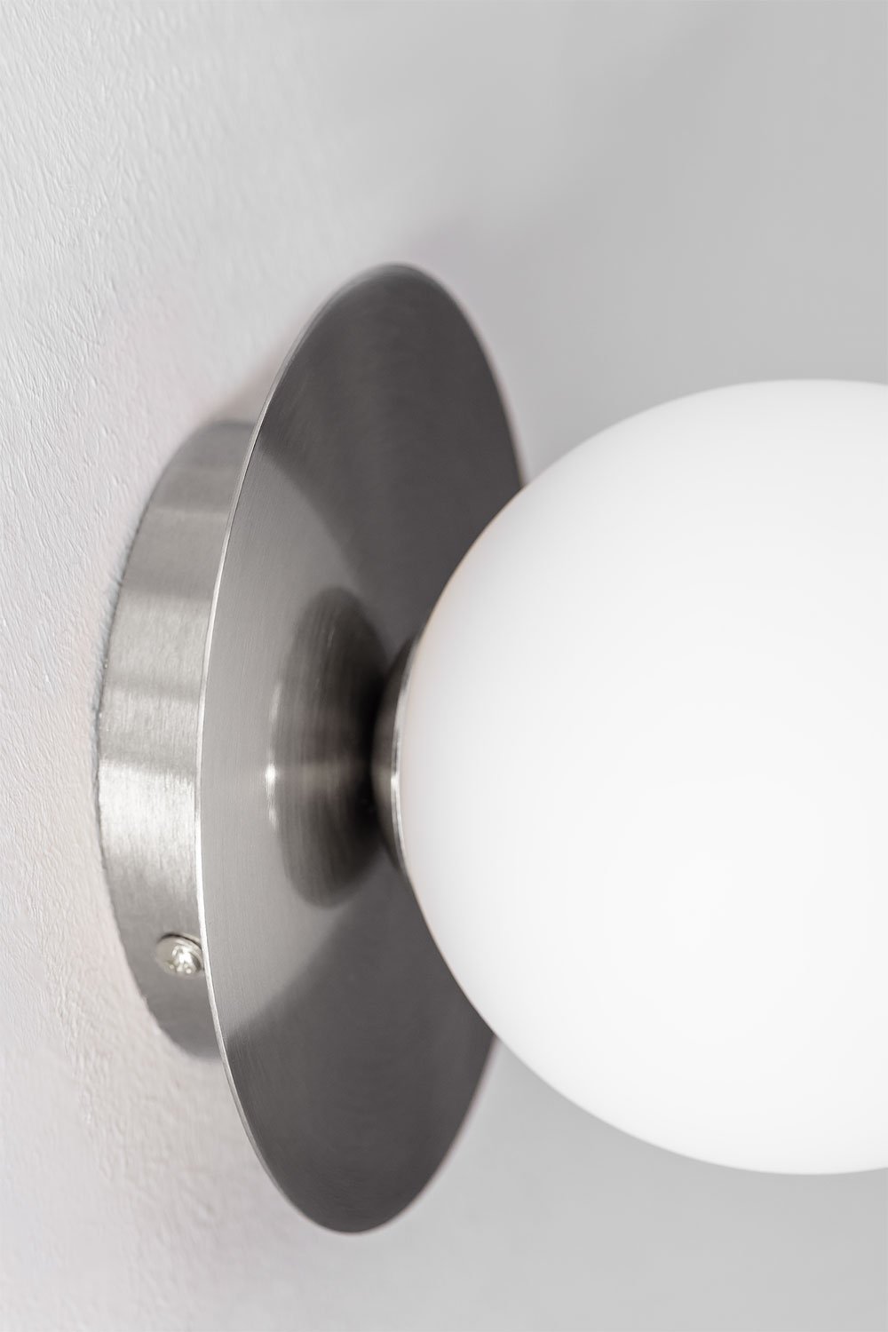 Aplique de pared para baño en hierro y cristal Anine, imagen de galer&iacute;a 3