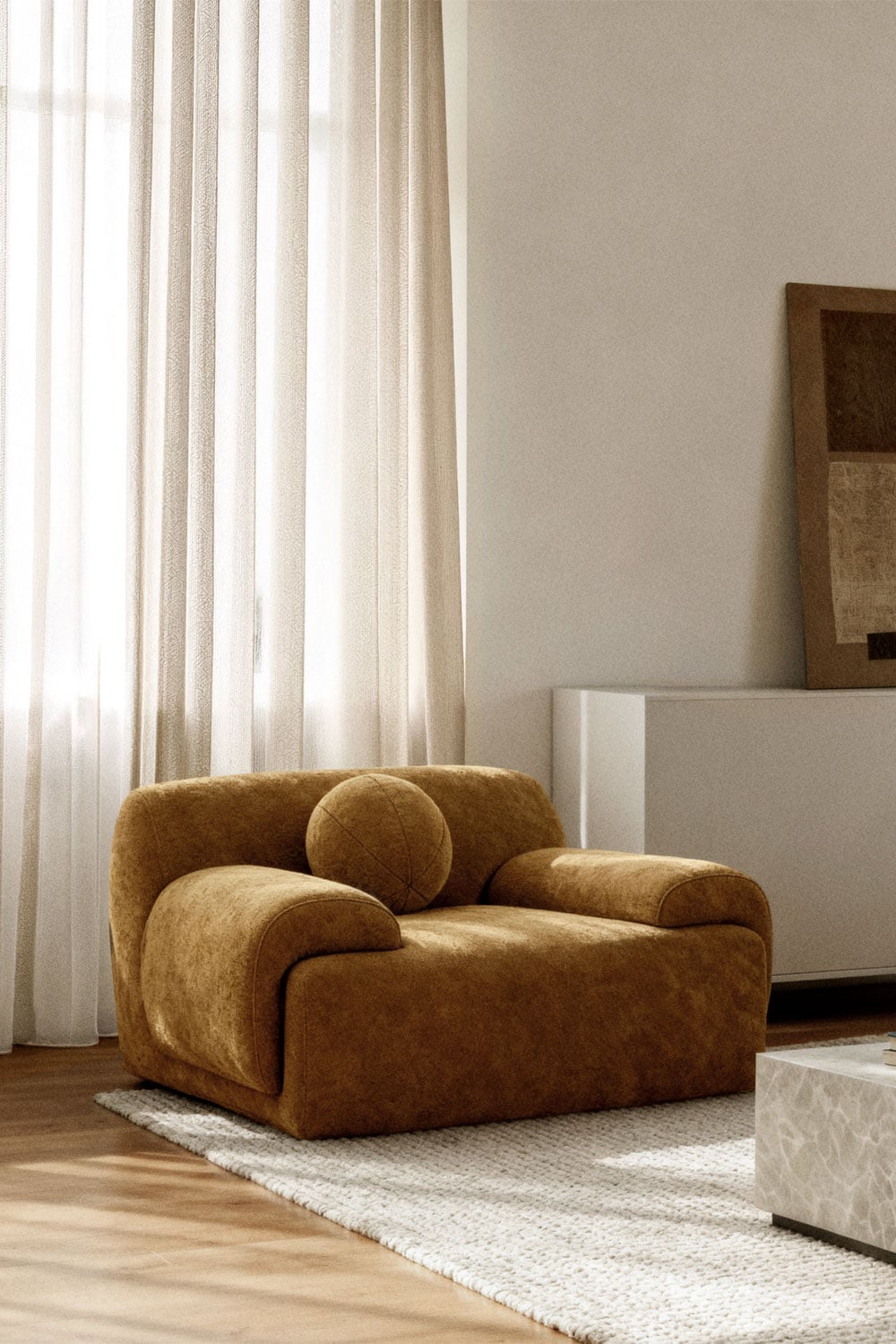 Sillón tapizado Shirina, imagen de galer&iacute;a 1