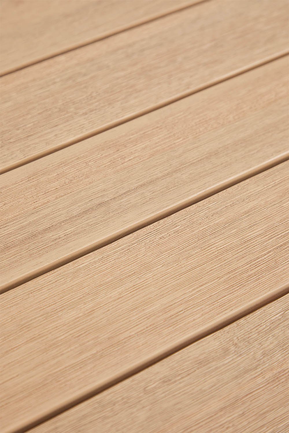 Mesa de centro para jardín ovalada 105x60 cm en madera de acacia y ratán Clarnyx, imagen de galer&iacute;a 7