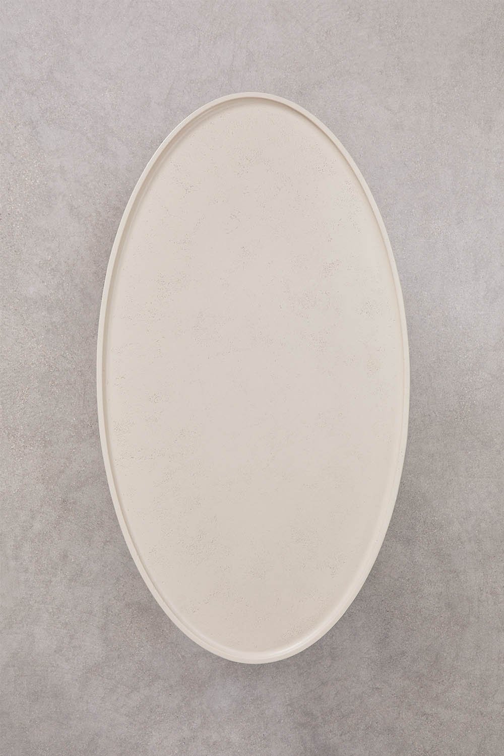 Mesa de centro para jardín ovalada 110x60 cm en cemento Darwys, imagen de galería 6