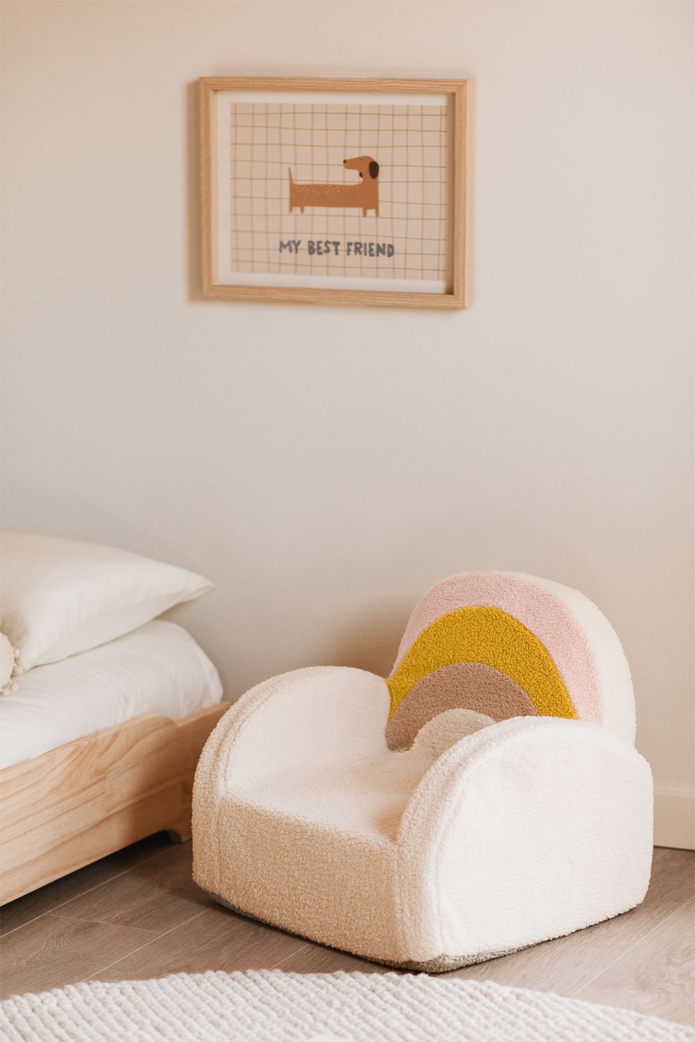 Sillón en borreguito Sainy Kids, imagen de galer&iacute;a 1