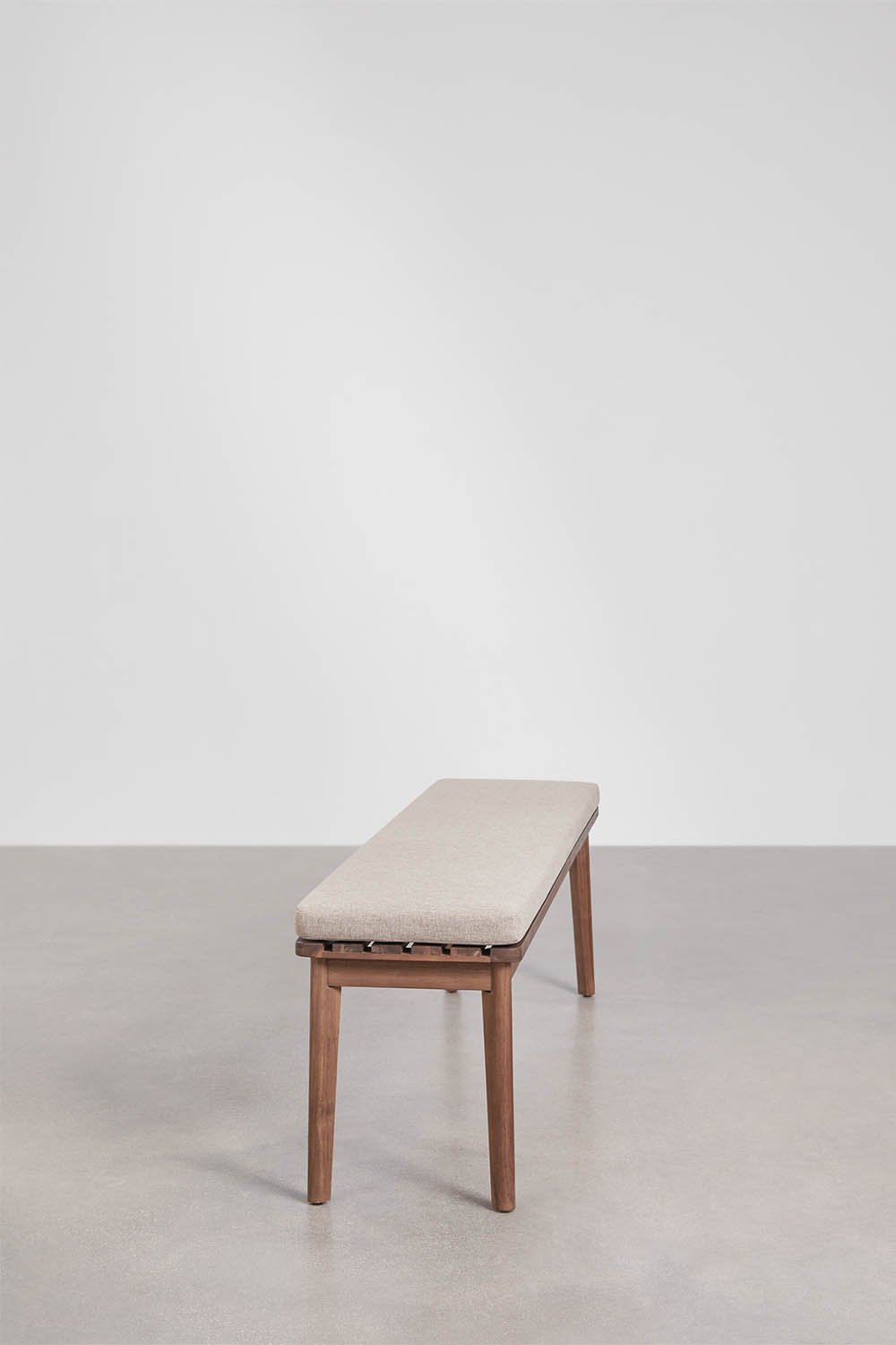 Set de mesa rectangular 180x90 cm y 2 bancos de jardín en madera de acacia Kaela, imagen de galer&iacute;a 8