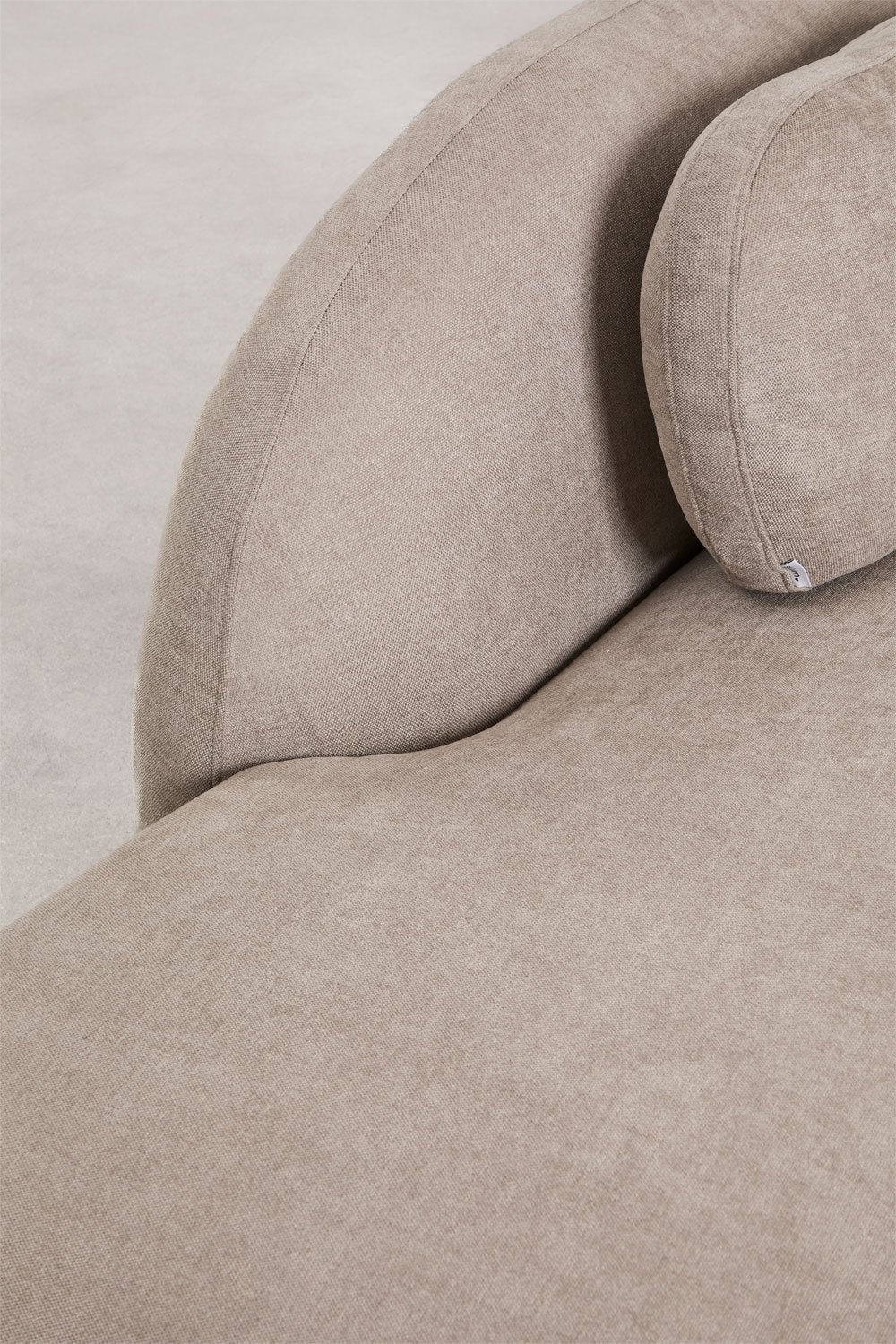 Sofá modular chaise longue derecho de 3 piezas con diván izquierdo en chenilla Coquette, imagen de galería 4