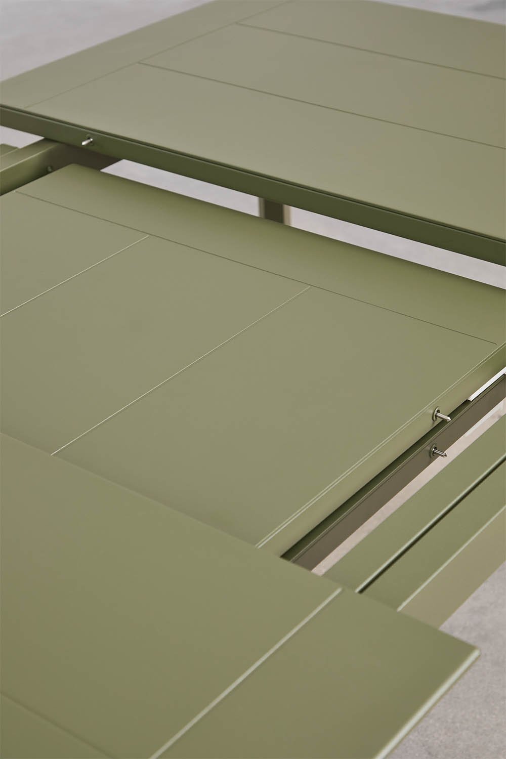 Mesa de comedor rectangular 180-300x100 cm extensible en aluminio Milenca , imagen de galer&iacute;a 6