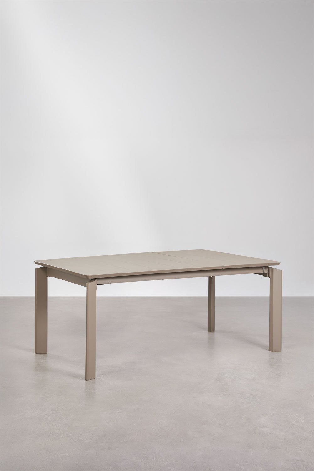 Mesa de comedor rectangular 180-300x100 cm extensible en aluminio Milenca , imagen de galería 1