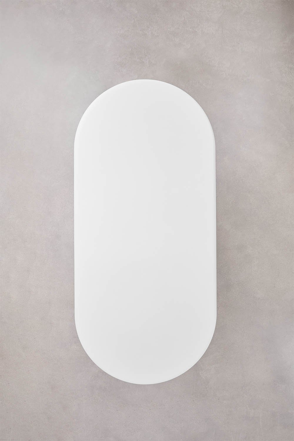 Mesa de comedor ovalada 220x100 cm en cemento Namara, imagen de galería 6