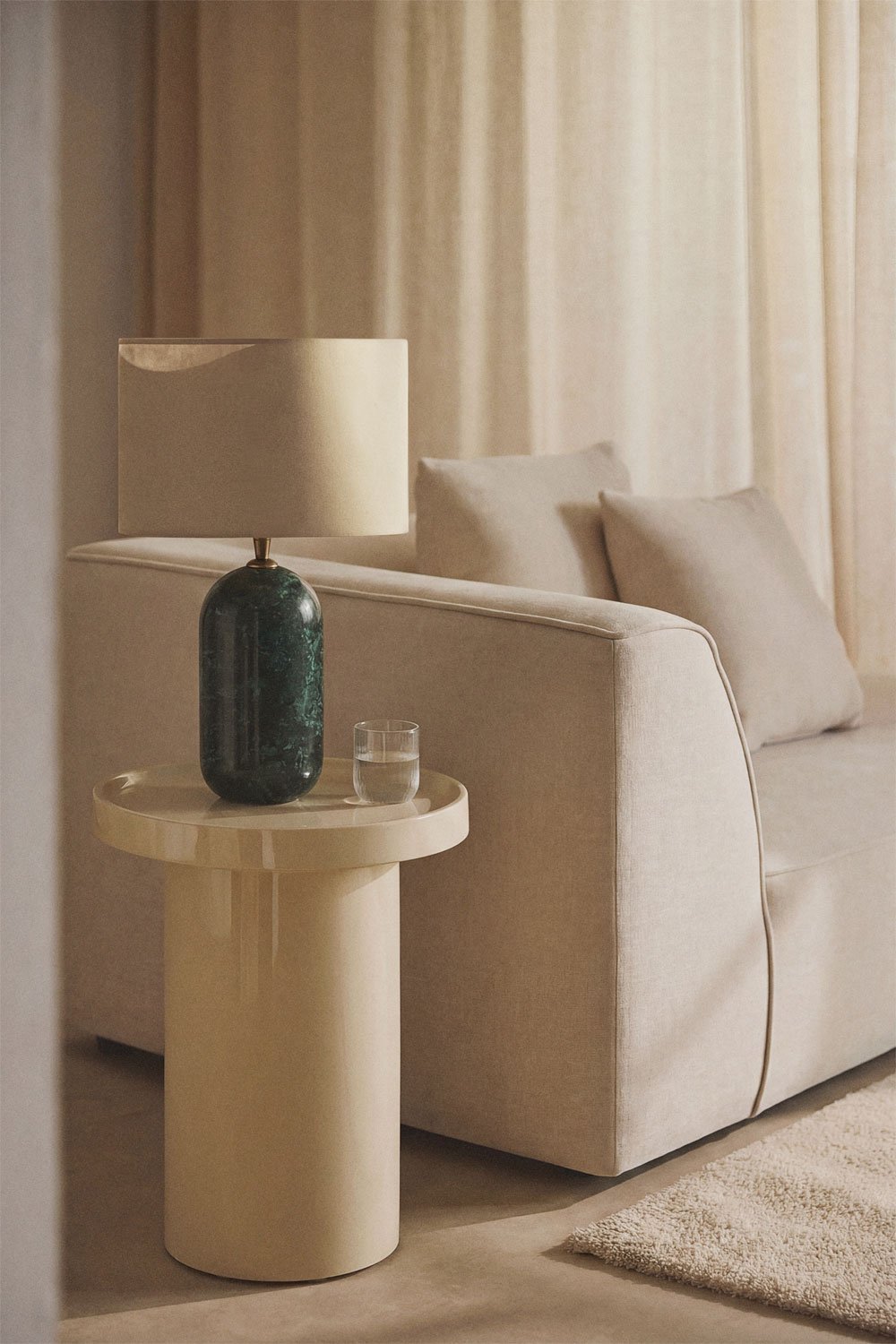 Base para lámpara de mesa en piedra natural Yalvira, imagen de galer&iacute;a 2