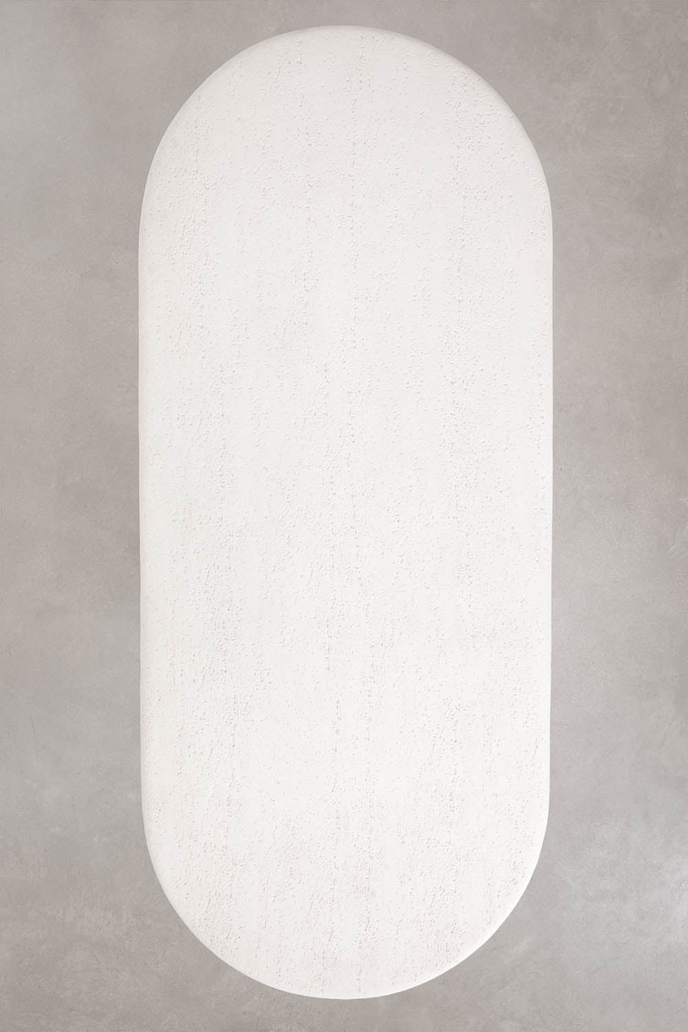 Mesa de jardín ovalada 260x110 cm en cemento Aurean, imagen de galer&iacute;a 8