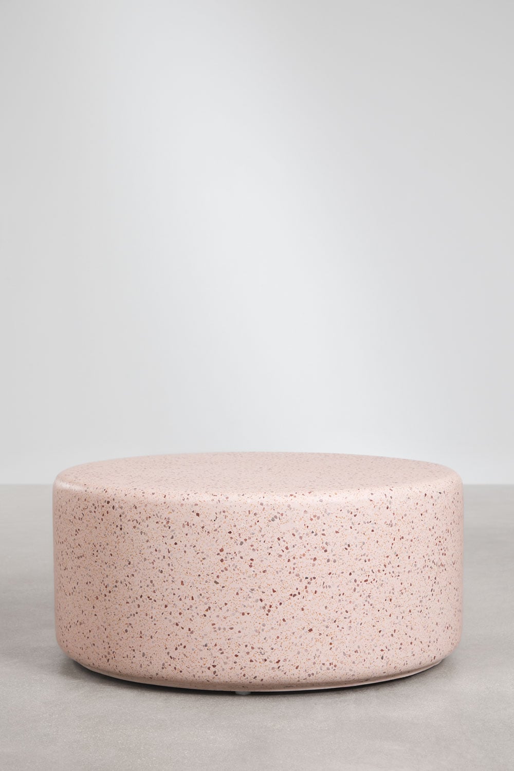 Mesa de centro redonda Ø90 cm en cemento Elyndra, imagen de galer&iacute;a 1