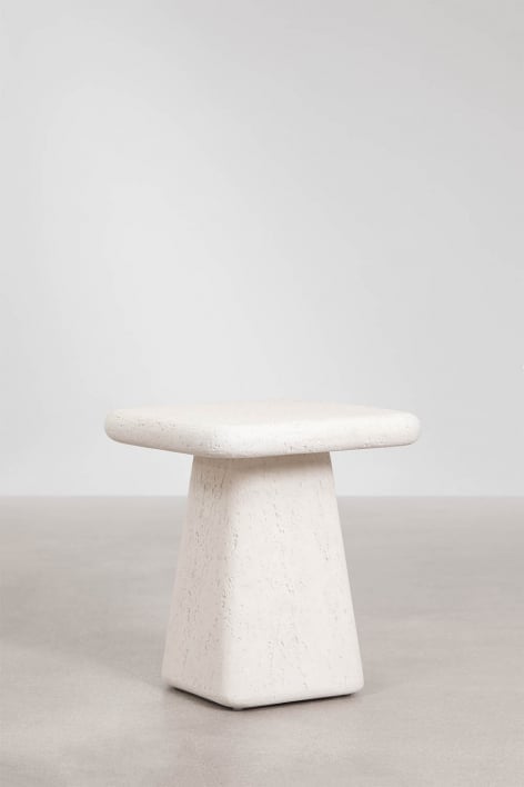 Mesa auxiliar cuadrada 45x45 cm en cemento Maelis