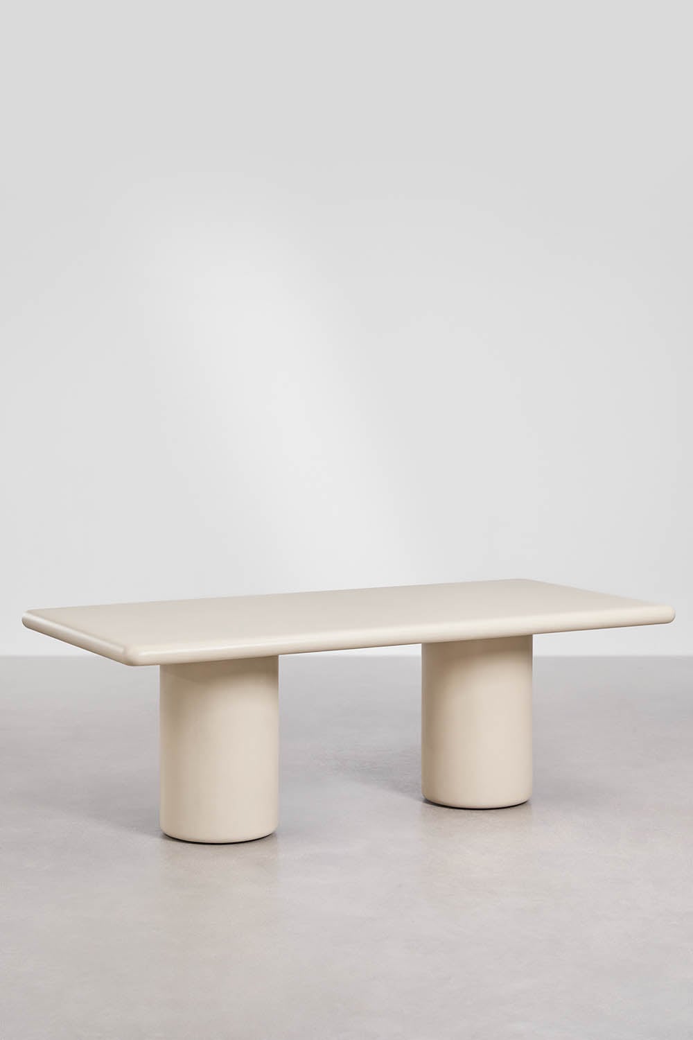 Mesa de comedor rectangular 220x100 cm en cemento Namara, imagen de galer&iacute;a 1