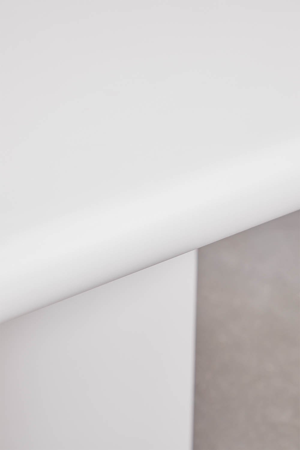 Mesa de comedor ovalada 220x100 cm en cemento Namara, imagen de galer&iacute;a 4