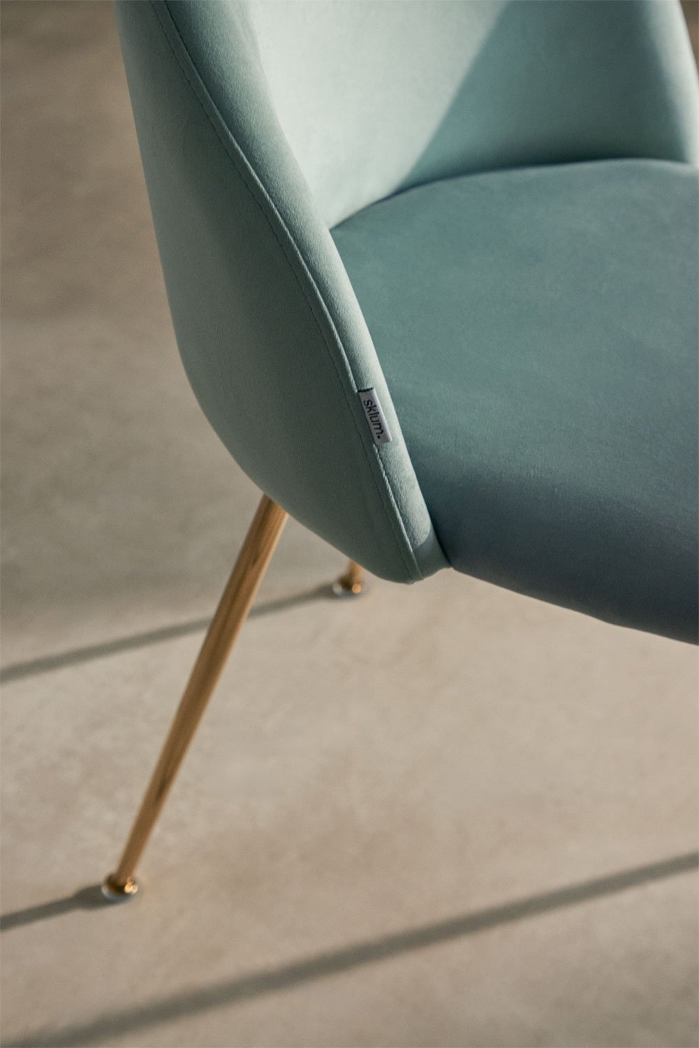 Silla de comedor en terciopelo Kana Design, imagen de galer&iacute;a 2