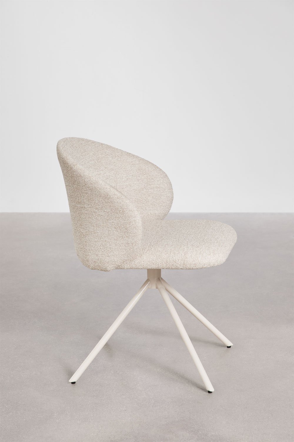 Silla de comedor giratoria tapizada Gryon, imagen de galer&iacute;a 5