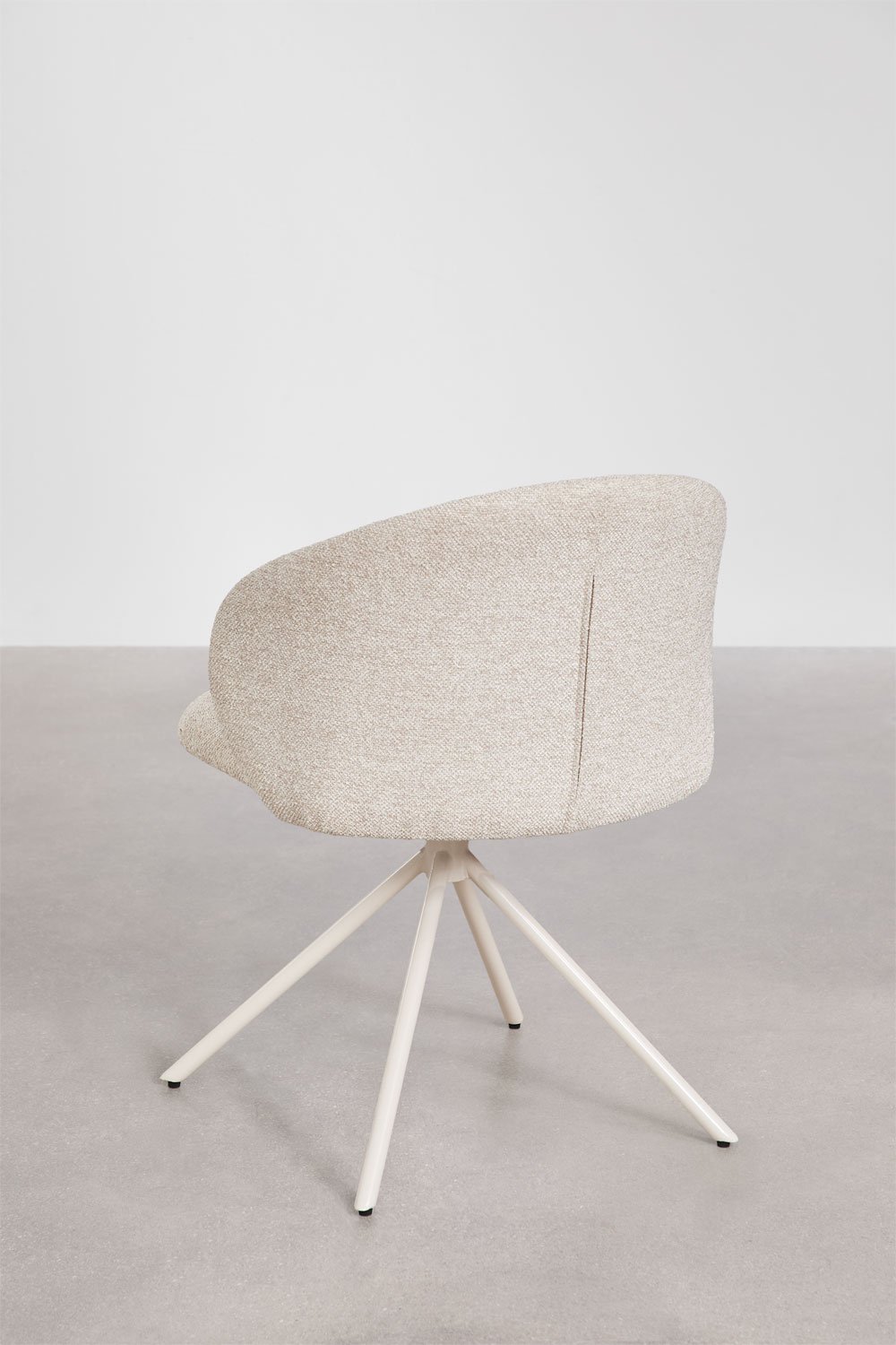 Silla de comedor giratoria tapizada Gryon, imagen de galer&iacute;a 6