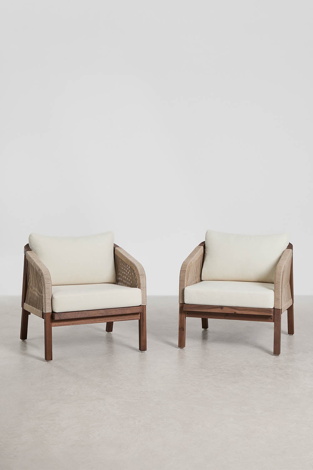 Pack de 2 sillones en madera de acacia Dubai, imagen de galer&iacute;a 1