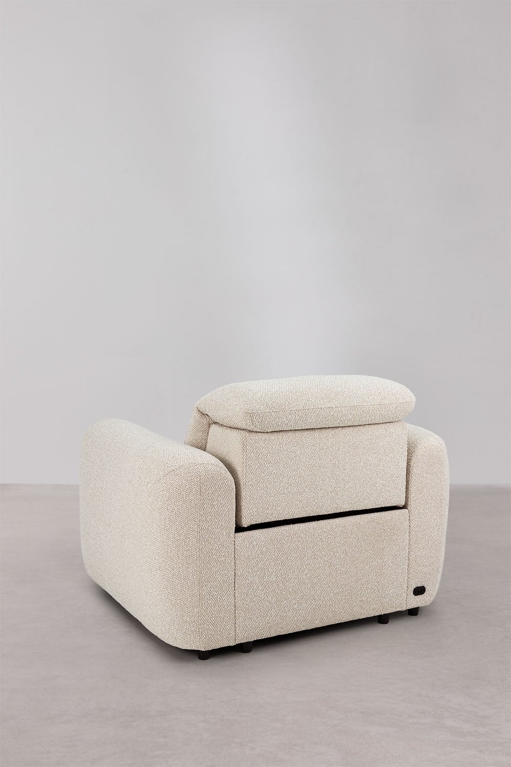 Pack de 2 sillones reclinables eléctricos tapizados Peggy, imagen de galer&iacute;a 9