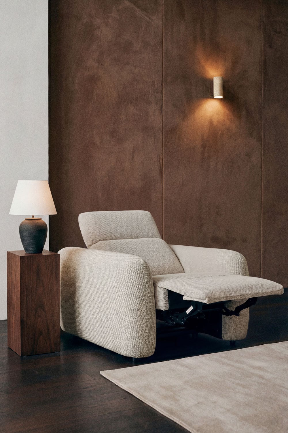 Pack de 2 sillones reclinables eléctricos tapizados Peggy, imagen de galer&iacute;a 2
