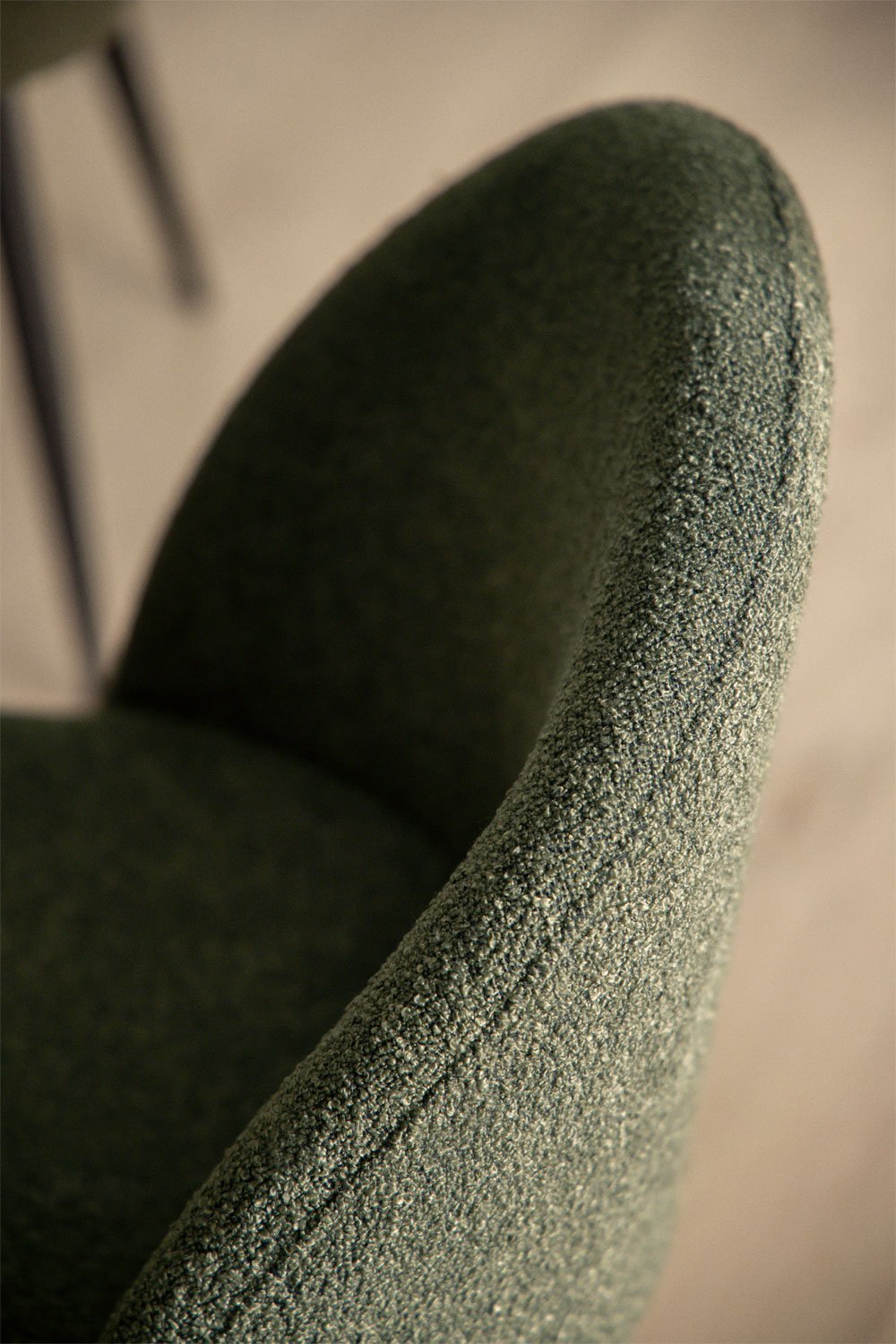 Silla de comedor en tela bouclé Kana, imagen de galer&iacute;a 2