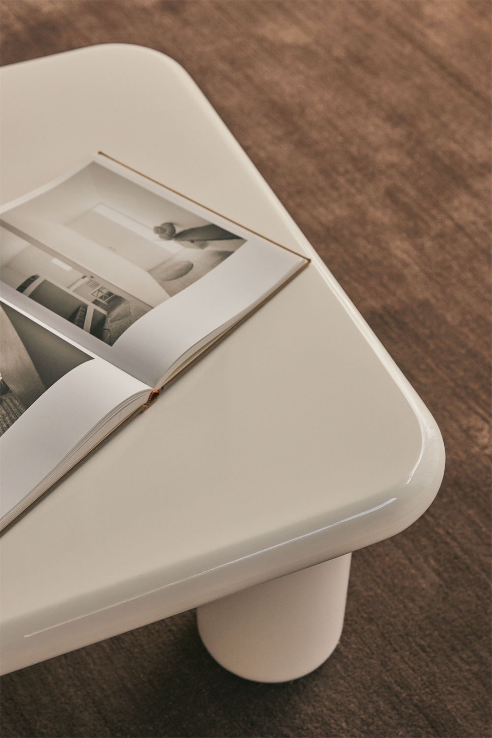 Mesa auxiliar cuadrada 80x80 cm en MDF Riverton, imagen de galer&iacute;a 2