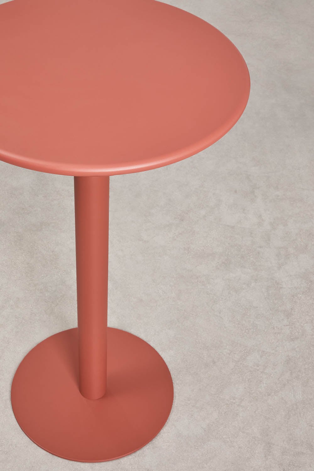 Mesa alta de jardín redonda Ø60 cm en hierro Mizzi, imagen de galer&iacute;a 2