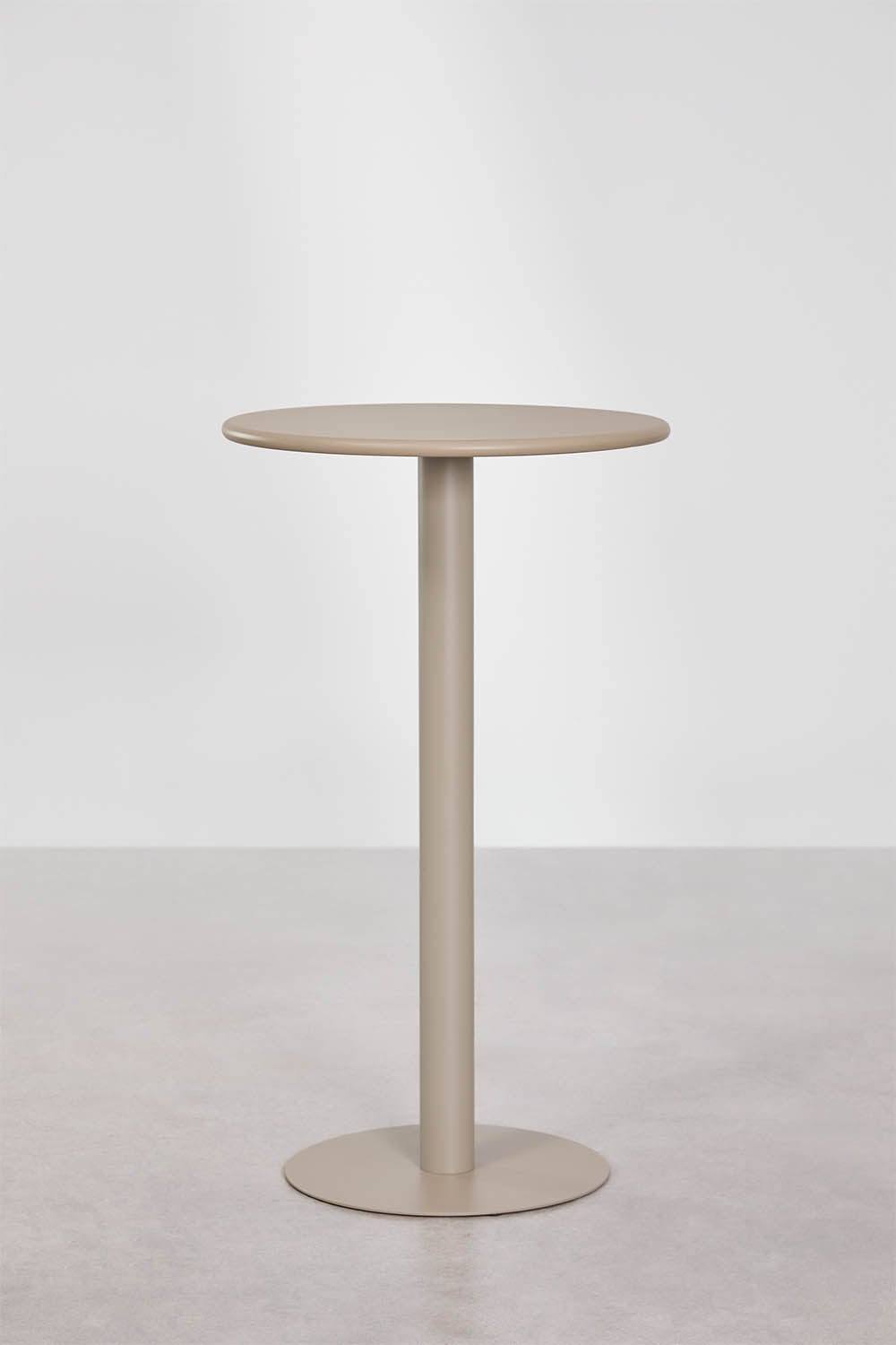 Mesa alta de jardín redonda Ø60 cm en hierro Mizzi, imagen de galer&iacute;a 1