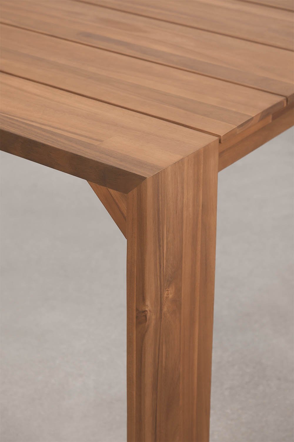 Mesa de jardín rectangular 220x100 cm en madera de acacia Mirelen , imagen de galer&iacute;a 4