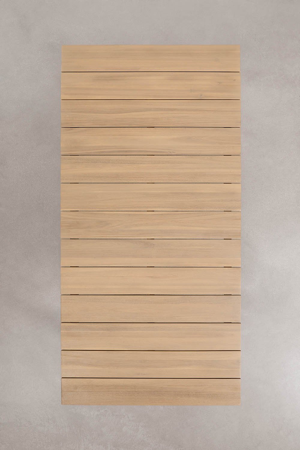 Mesa de jardín rectangular 220x100 cm en madera de acacia Mirelen , imagen de galer&iacute;a 6