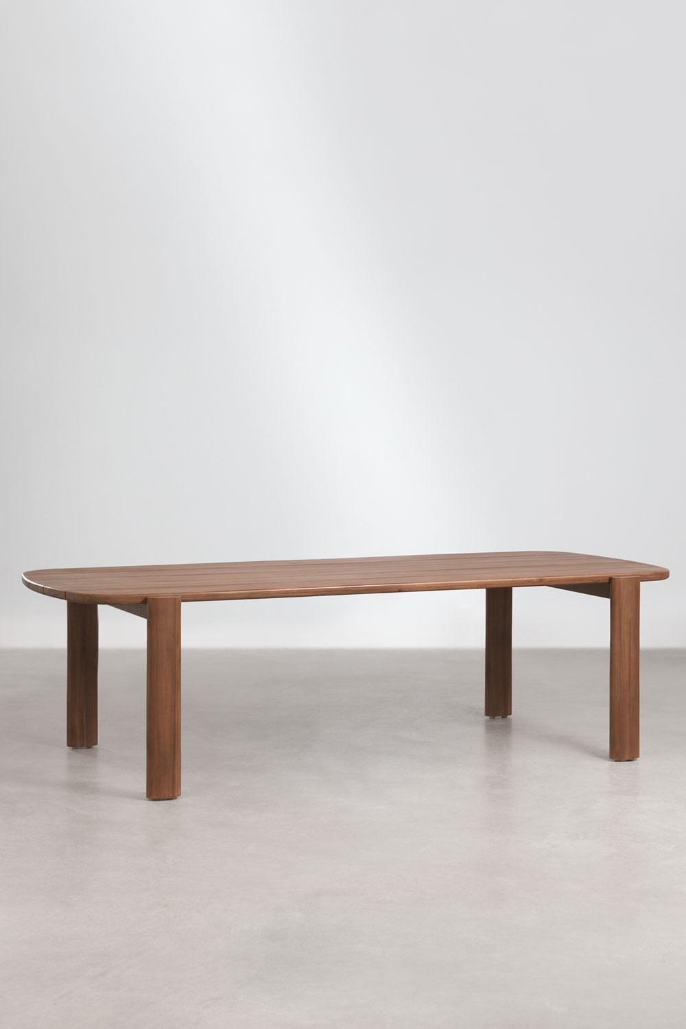 Mesa de comedor rectangular 260x115 cm en madera de acacia Vetra, imagen de galer&iacute;a 1
