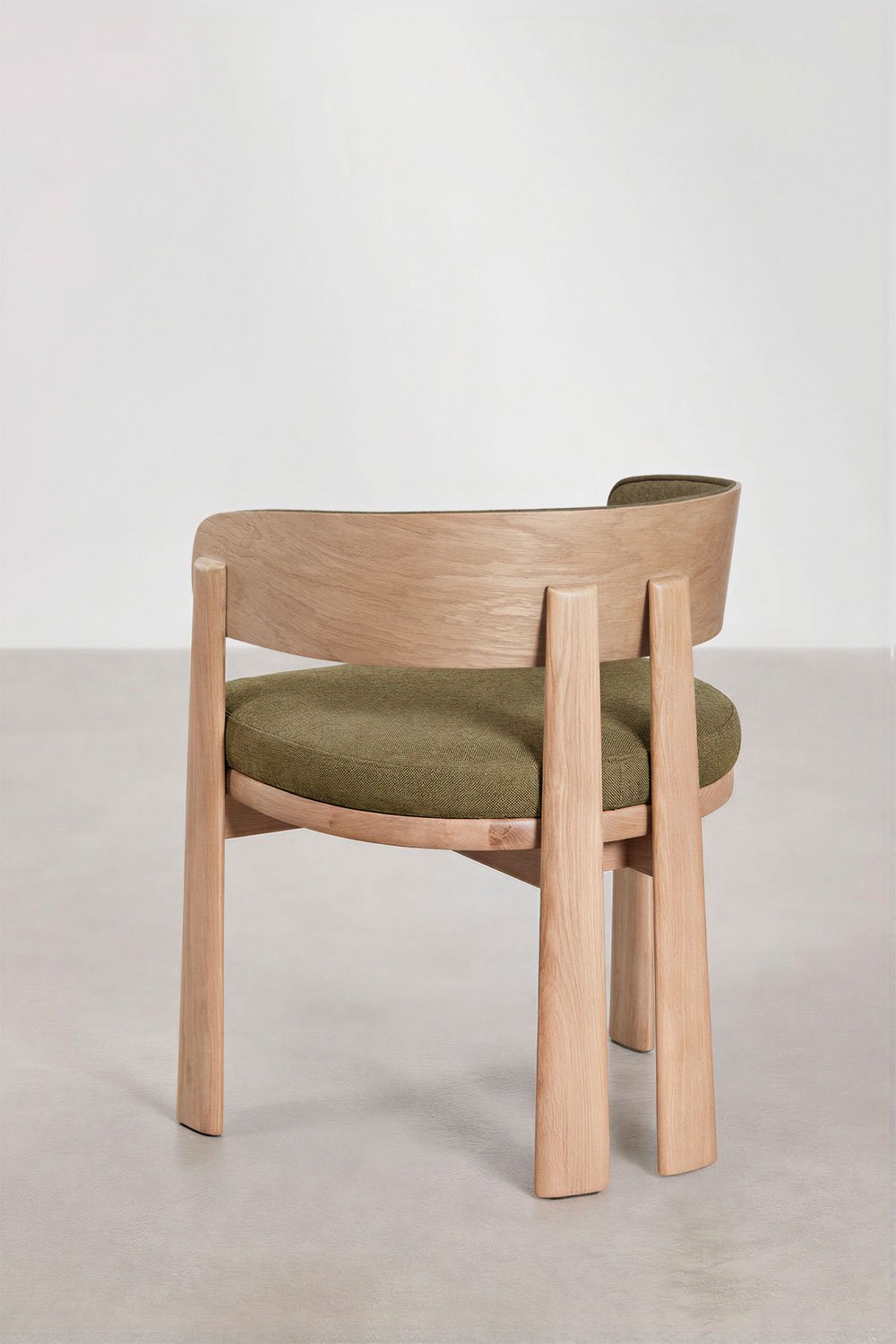 Silla de comedor en madera de roble y tapizada Olea Signature, imagen de galer&iacute;a 5