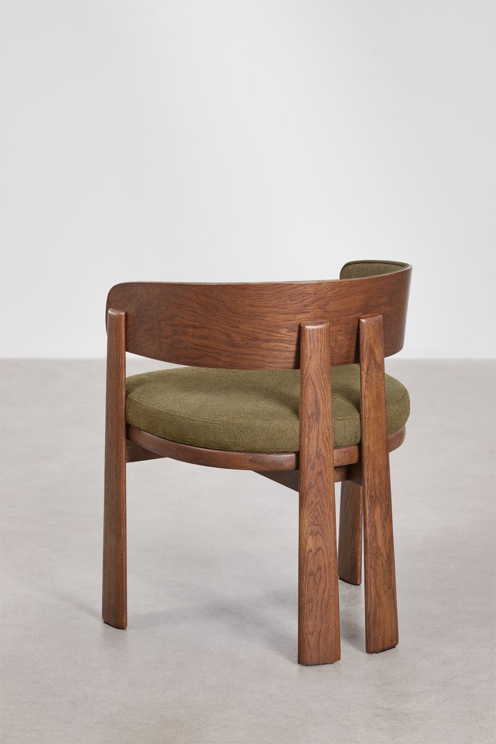 Silla de comedor en madera de roble y tapizada Olea Signature, imagen de galer&iacute;a 5