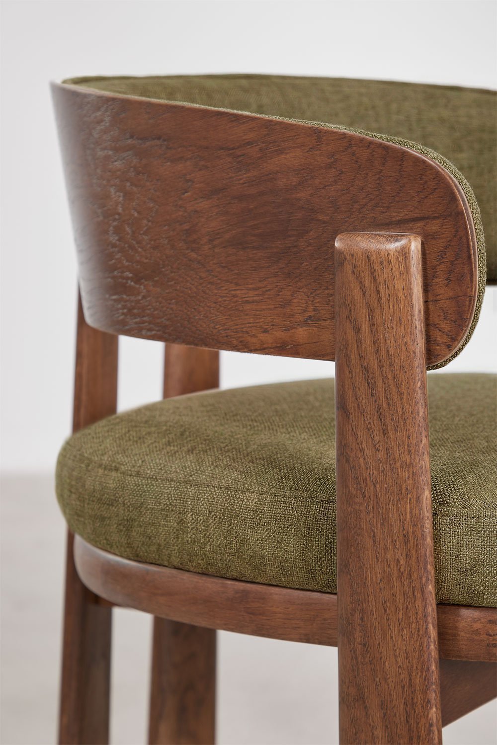 Silla de comedor en madera de roble y tapizada Olea Signature, imagen de galer&iacute;a 6