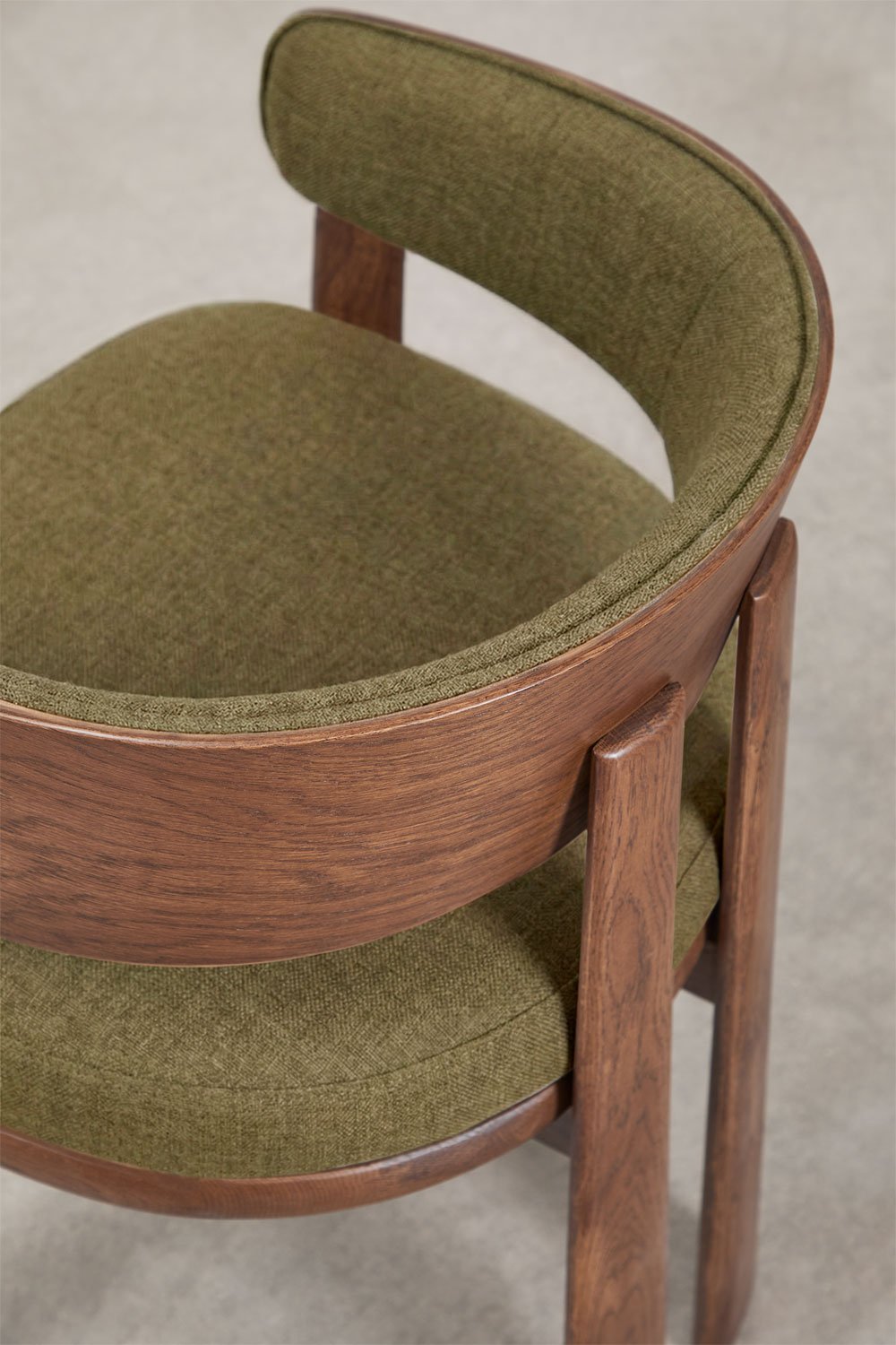 Silla de comedor en madera de roble y tapizada Olea Signature, imagen de galer&iacute;a 7