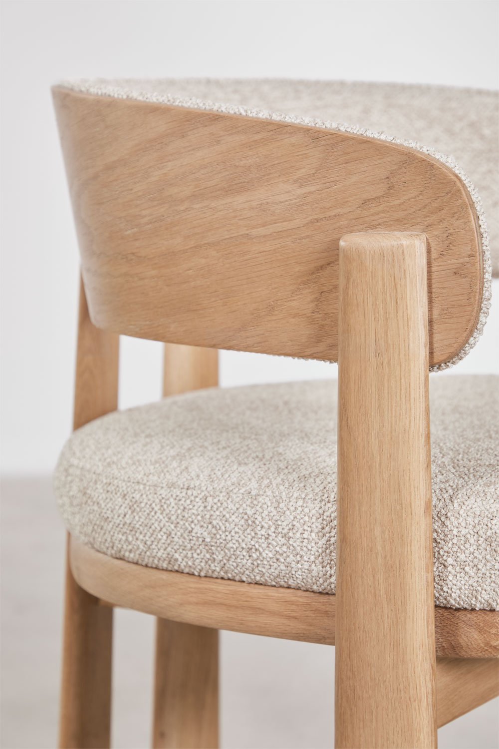 Pack de 2 sillas de comedor en madera de roble y tapizada Olea Signature, imagen de galer&iacute;a 6